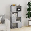 vidaXL betonszürke térelválasztó könyvszekrény 60 x 24 x 124,5 cm
