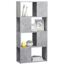 vidaXL betonszürke térelválasztó könyvszekrény 60 x 24 x 124,5 cm