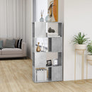 vidaXL betonszürke térelválasztó könyvszekrény 60 x 24 x 124,5 cm