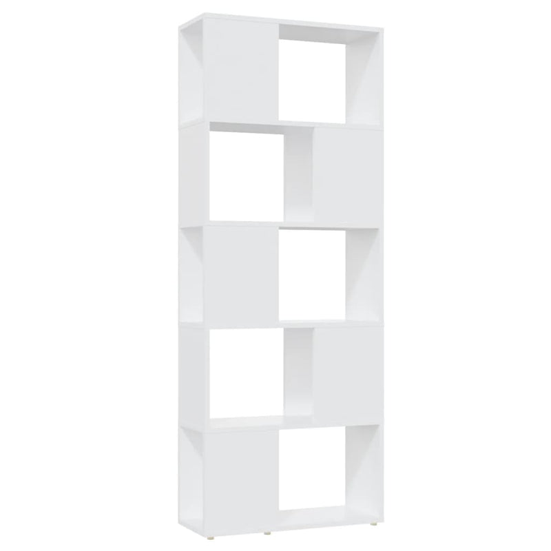vidaXL fehér szerelt fa térelválasztó könyvszekrény 60 x 24 x 155 cm