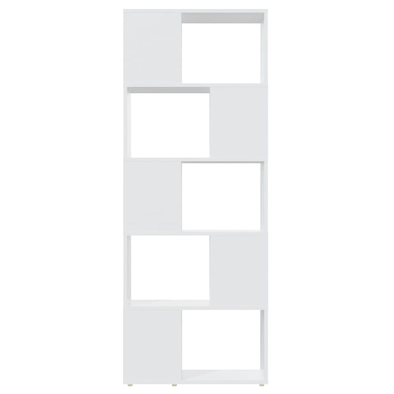vidaXL fehér szerelt fa térelválasztó könyvszekrény 60 x 24 x 155 cm