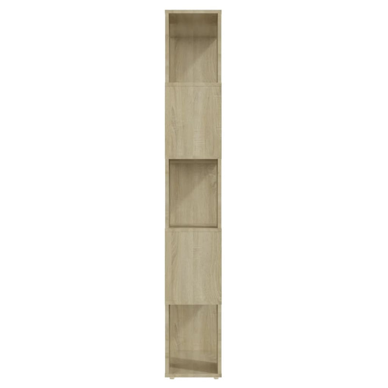 vidaXL sonoma-tölgyszínű térelválasztó könyvszekrény 60 x 24 x 155 cm