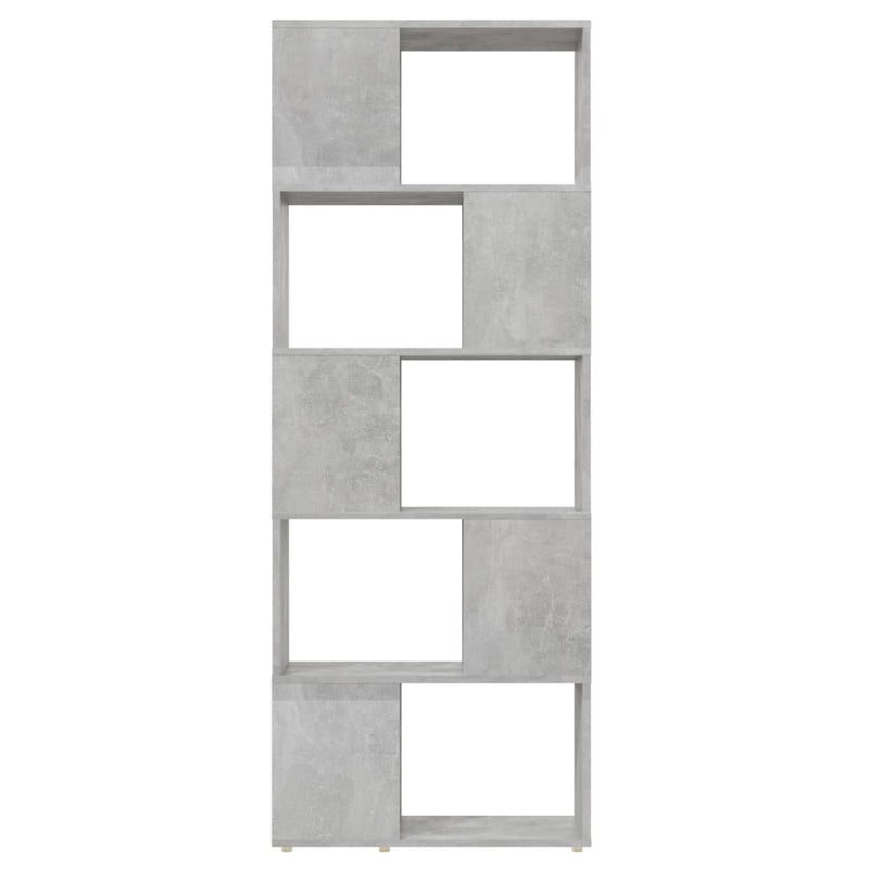 vidaXL betonszürke térelválasztó könyvszekrény 60 x 24 x 155 cm