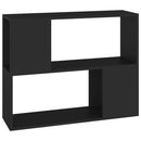 vidaXL fekete szerelt fa TV-szekrény 80 x 24 x 63 cm