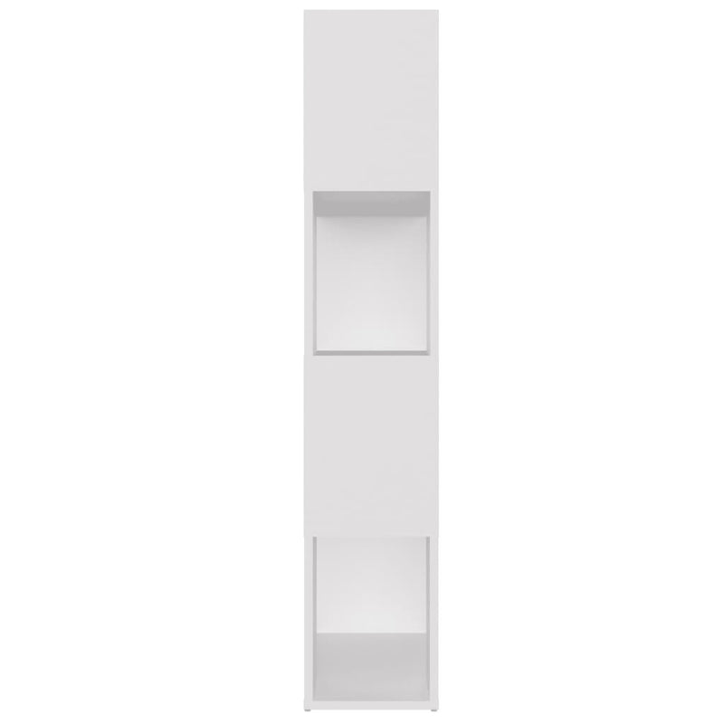 vidaXL fehér szerelt fa térelválasztó könyvszekrény 80 x 24 x 124,5 cm