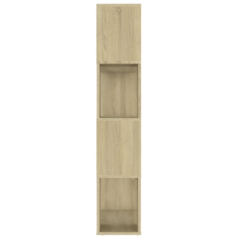 vidaXL sonoma-tölgyszínű térelválasztó könyvszekrény 80x24x124,5 cm