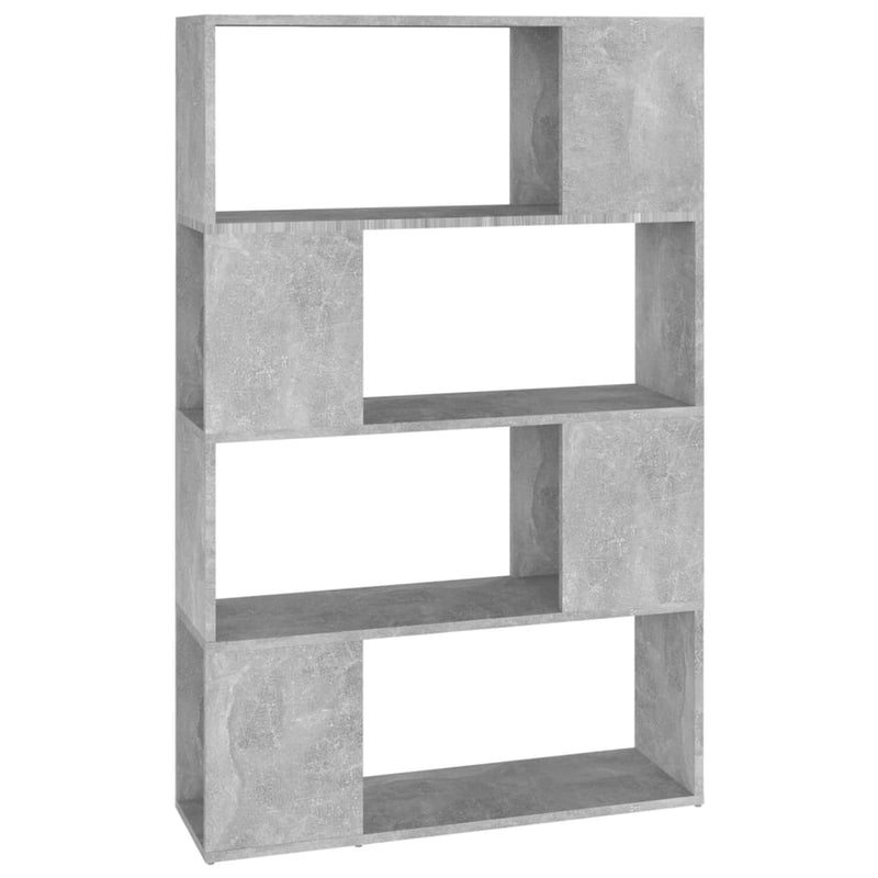 vidaXL betonszürke térelválasztó könyvszekrény 80 x 24 x 124,5 cm