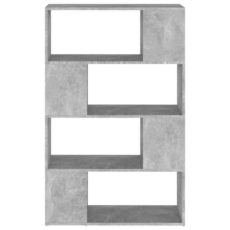 vidaXL betonszürke térelválasztó könyvszekrény 80 x 24 x 124,5 cm