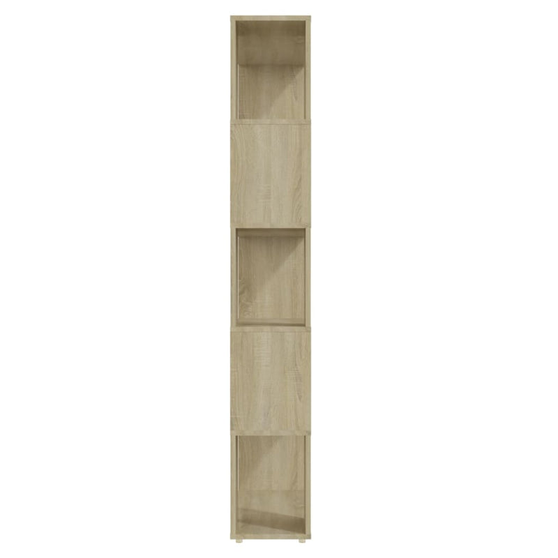 vidaXL sonoma-tölgy színű térelválasztó könyvszekrény 80 x 24 x 155 cm