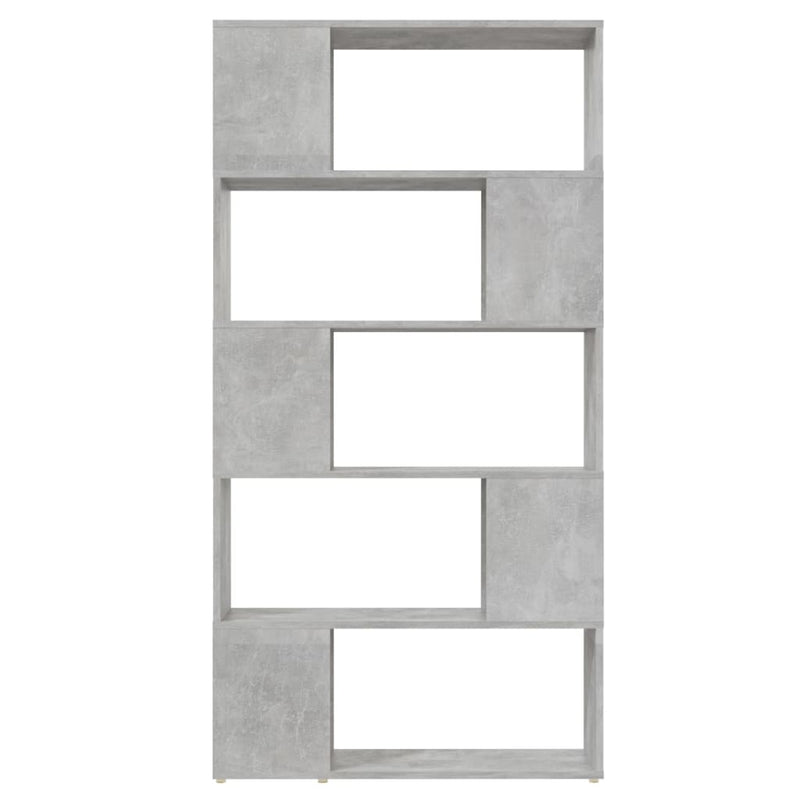 vidaXL betonszürke térelválasztó könyvszekrény 80 x 24 x 155 cm