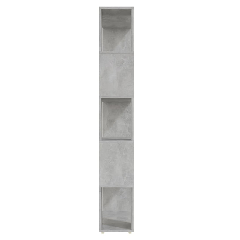 vidaXL betonszürke térelválasztó könyvszekrény 80 x 24 x 155 cm