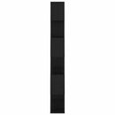 vidaXL fekete szerelt fa térelválasztó könyvszekrény 80 x 24 x 186 cm