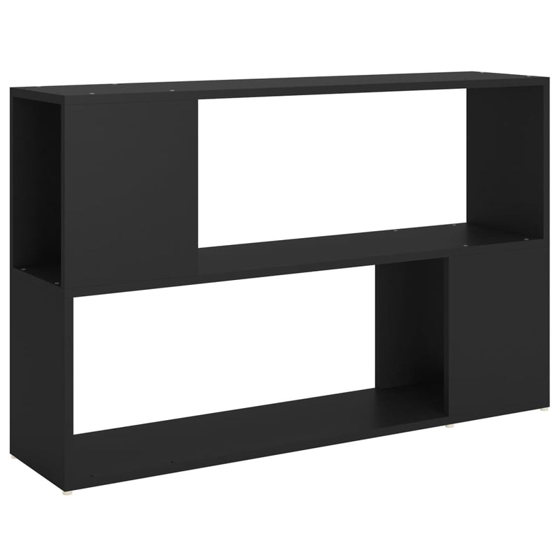vidaXL fekete szerelt fa könyvszekrény 100 x 24 x 63 cm