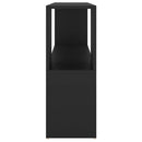 vidaXL fekete szerelt fa könyvszekrény 100 x 24 x 63 cm