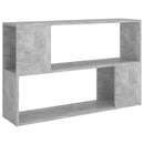 vidaXL betonszürke szerelt fa könyvszekrény 100 x 24 x 63 cm