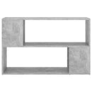 vidaXL betonszürke szerelt fa könyvszekrény 100 x 24 x 63 cm