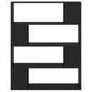 vidaXL fekete szerelt fa térelválasztó könyvszekrény 100 x 24 x 124 cm