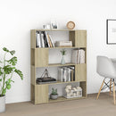vidaXL sonoma tölgy színű térelválasztó könyvszekrény 100x24x124 cm