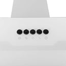 vidaXL fehér acél és edzett üveg fali páraelszívó 60 cm