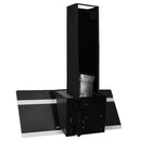 vidaXL fekete acél és edzett üveg fali páraelszívó 90 cm