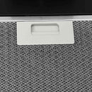 vidaXL fekete acél és edzett üveg fali páraelszívó 90 cm