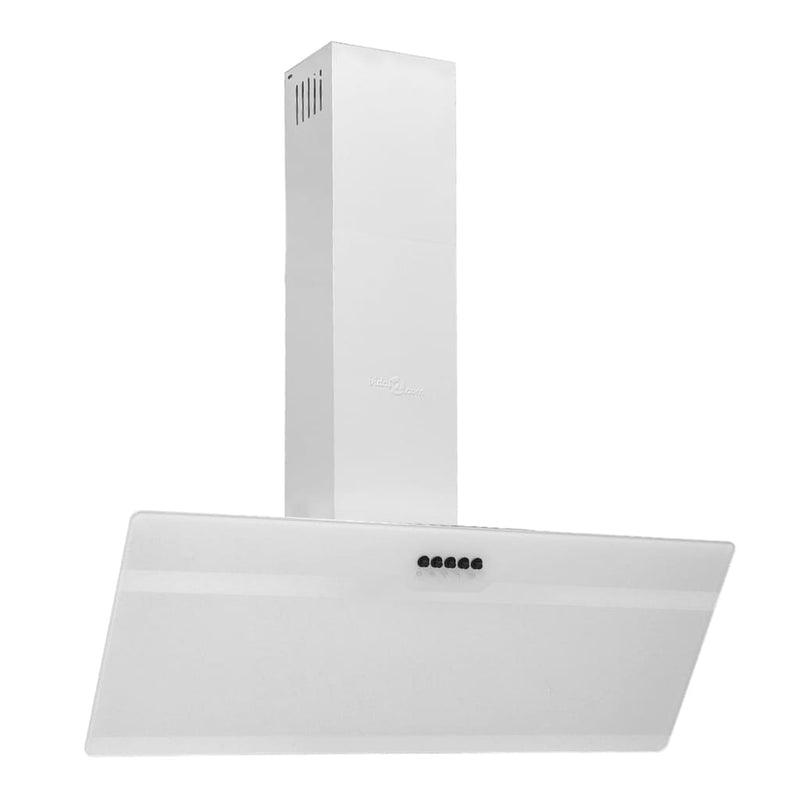 vidaXL fehér acél és edzett üveg fali páraelszívó 90 cm