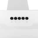 vidaXL fehér acél és edzett üveg fali páraelszívó 90 cm