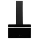 vidaXL fekete acél és edzett üveg fali páraelszívó 60 cm