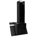 vidaXL fekete acél és edzett üveg fali páraelszívó 60 cm