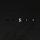 vidaXL fekete acél és edzett üveg fali páraelszívó 60 cm