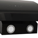 vidaXL fekete acél és edzett üveg fali páraelszívó 60 cm