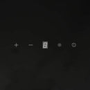 vidaXL fekete acél és edzett üveg fali páraelszívó 60 cm