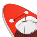 vidaXL piros felfújható állószörfszett 300 x 76 x 10 cm