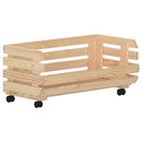 vidaXL tömör fenyőfa zöldséges kocsi 77 x 30 x 80 cm