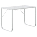 vidaXL fehér forgácslap számítógépasztal 110 x 60 x 73 cm