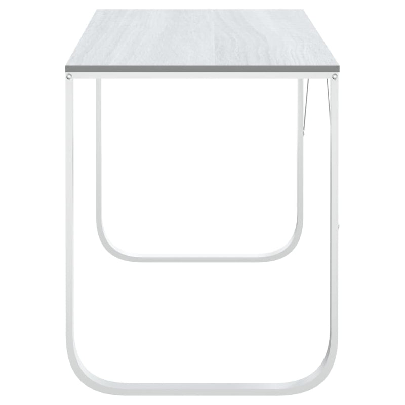 vidaXL fehér forgácslap számítógépasztal 110 x 60 x 73 cm