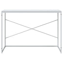 vidaXL fehér szerelt fa számítógépasztal 110 x 60 x 70 cm