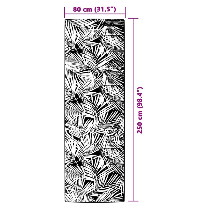 vidaXL kültéri szőnyeg ARAKIL zöld 80x250 cm PP