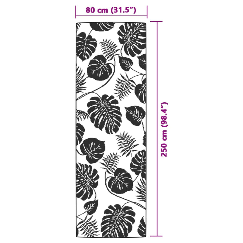 vidaXL kültéri szőnyeg ARAKIL zöld 80x250 cm PP