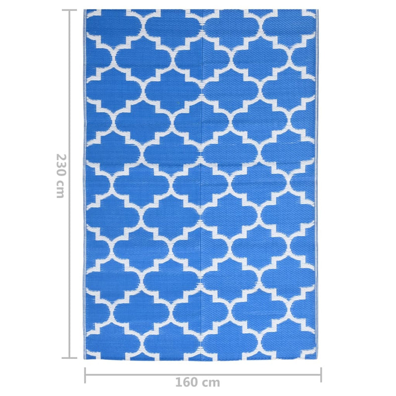 vidaXL kültéri szőnyeg ARAKIL kék 160x230 cm PP