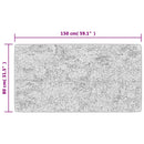 vidaXL szürke csúszásmentes mosható szőnyeg 80 x 150 cm
