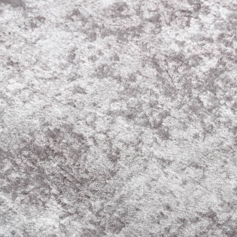 vidaXL szürke csúszásmentes mosható szőnyeg 190 x 300 cm