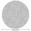 vidaXL szürke csúszásmentes mosható szőnyeg φ 120 cm
