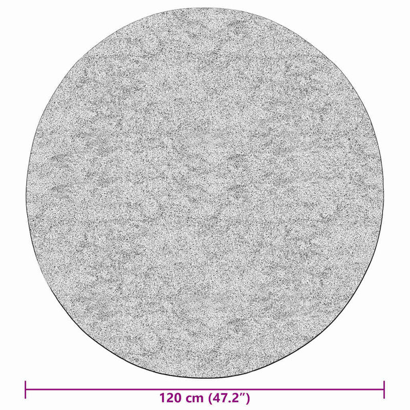 vidaXL szürke csúszásmentes mosható szőnyeg φ 120 cm