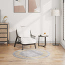 vidaXL szürke csúszásmentes mosható szőnyeg φ 120 cm