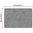 vidaXL bézs csúszásmentes mosható szőnyeg 160 x 230 cm