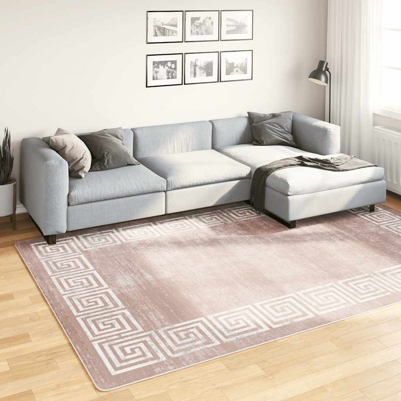 vidaXL bézs csúszásmentes mosható szőnyeg 190 x 300 cm
