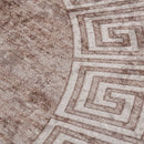 vidaXL bézs csúszásmentes mosható szőnyeg 120 cm