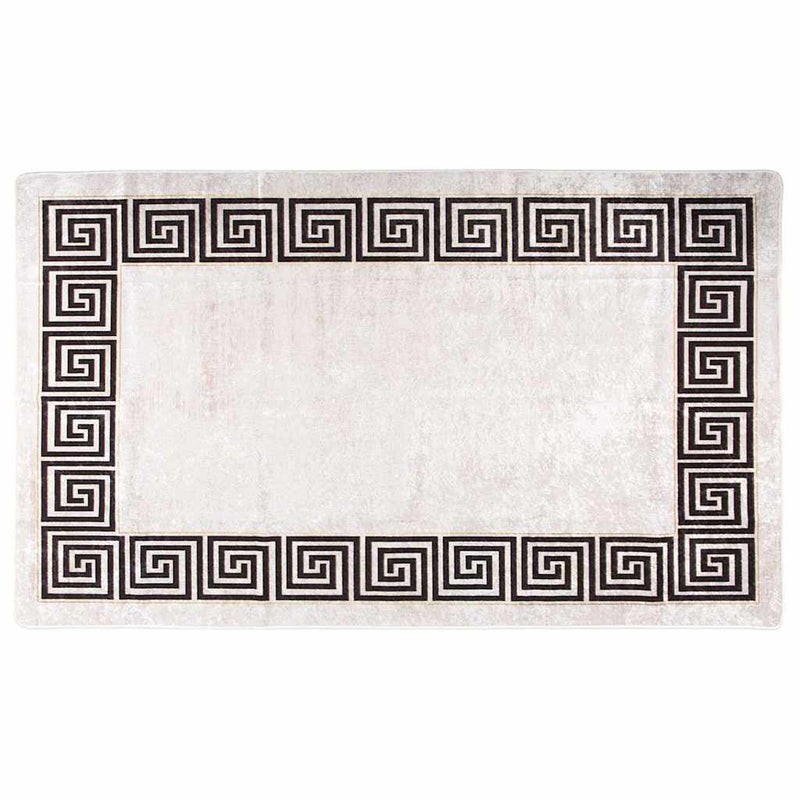 vidaXL világosbézs csúszásmentes mosható szőnyeg 120 x 180 cm