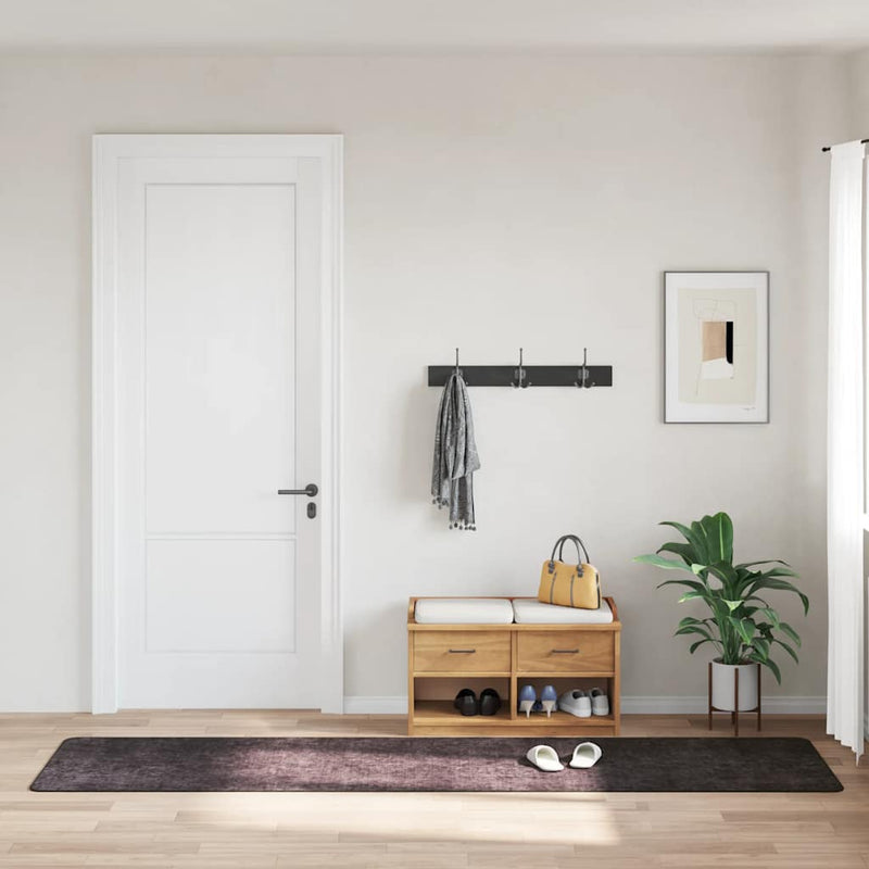 vidaXL antracitszürke csúszásmentes mosható szőnyeg 80 x 300 cm